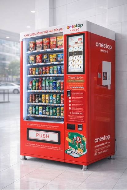 Máy bán hàng tự động mặt trước