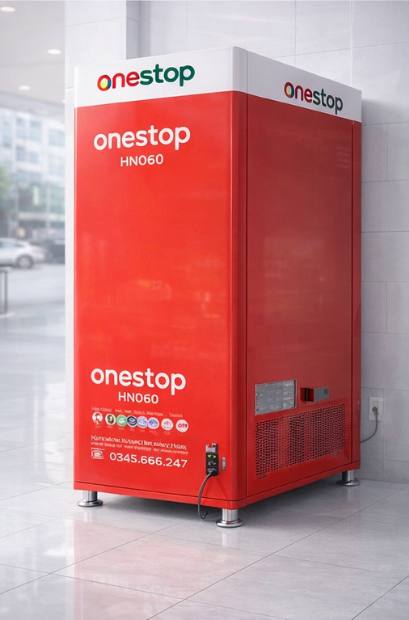 Máy bán hàng tự động mặt sau